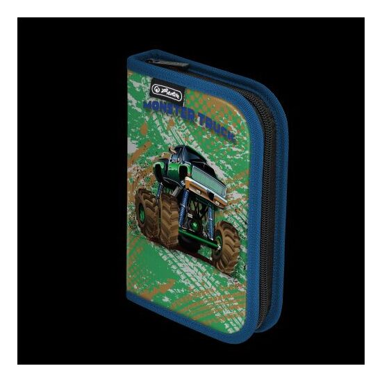 Penar neechipat Herlitz cu doua clape, 13.5 x 19.5 x 3 cm, motiv monster truck
