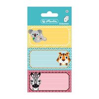 Etichete scolare, set 3 x 3 coli, motiv Cute Animals Herlitz
