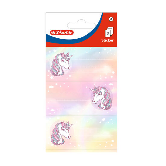 ETICHETE SCOLARE UNICORN SET 9 HERLITZ