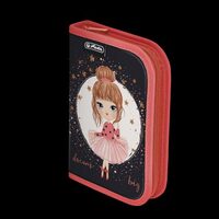 Penar 1 fermoar neechipat cu o clapa dimensiune 13.5x19.5x3 cm motiv Moon Princess Herlitz