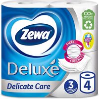 Zewa | Hartie igienica Deluxe Delicate Care, 3 straturi, 4 role