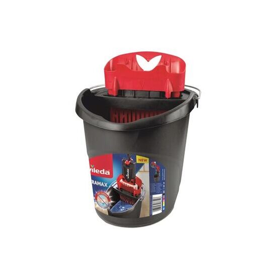 Galeata din plastic cu storcator pentru mop plat Vileda Ultramax10L