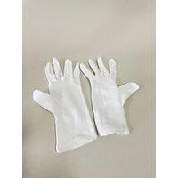 Manusi tricot BBC alb