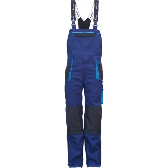 Pantalon cu pieptar Master albastru