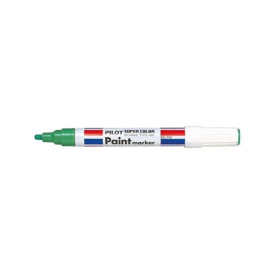 Marker permanent cu vopsea Pilot Paint 4.5 mm varf rotund cu culoare Verde 