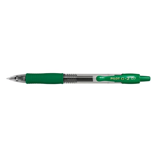 Roller cu gel G-2 ECO Pilot 0.7 mm varf mediu cu culoare Verde