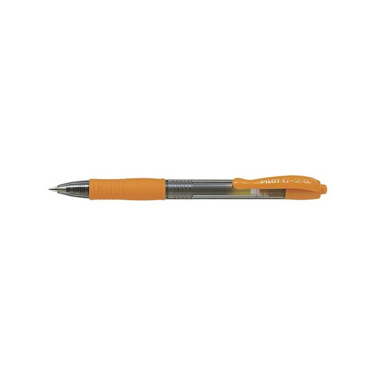 Roller cu gel G-2 ECO Pilot 0.7 mm varf mediu cu culoare Portocaliu