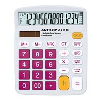 Calculator 14 digit burgundiu Antilop BlueRing