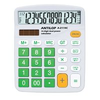 Calculator 14 digit verde Antilop BlueRing