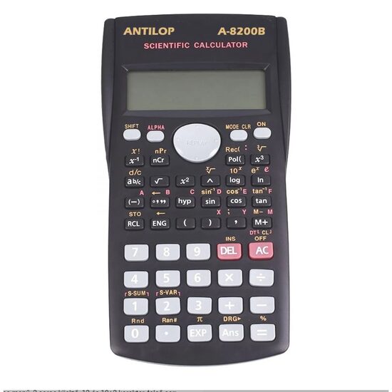 Calculator stiintific 12 digits negru Antilop