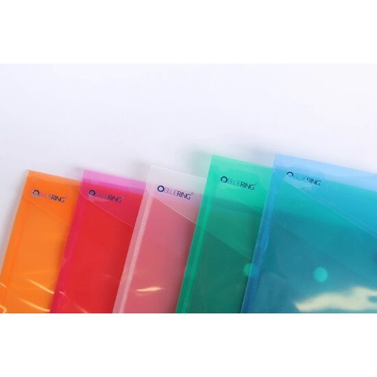 Mapa Palstic A5 cu buton BlueRing