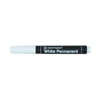 Marker permanent CENTROPEN 8586 2,5 mm, alb