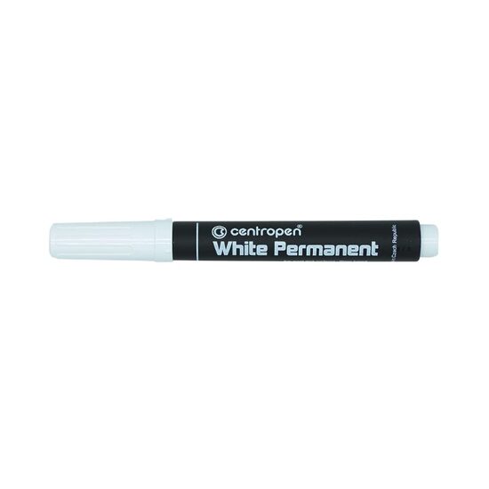 Marker permanent CENTROPEN 8586 2,5 mm, alb