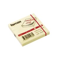 Notes adeziv 75x75mm 100 file Fornax galben