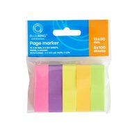 Page marker 5x100file 15x50mm diferite culori BlueRing