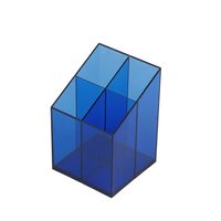 Suport creion cu patru compartimente albastru BlueRing