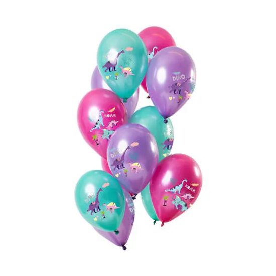 Set 12 Baloane Latex Dinozaur 33 cm