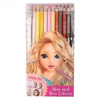 Creioane Colorate Fata&Par Set 10 bucati Top Model