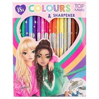 Set 18 Creioane colorate Top Model