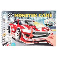Carte Colorat creativa Monster Cars