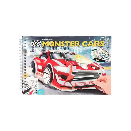 Carte Colorat creativa Monster Cars