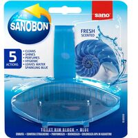 Odorizant solid Sano pentru vasul toaletei, Bon Blue, 55g