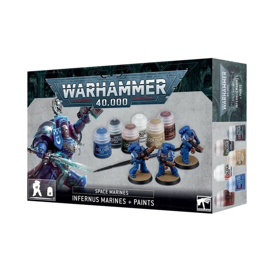 Pachet Miniaturi Warhammer 40k, Space Marines: Infernus Marines+ Vopsea