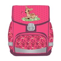 Ghiozdan Herlitz Fit, Neechipat, Dimensiune 35 X 26 X 17 Cm, Model: PINK WOODS