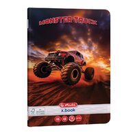 Caiet A5, 48 File 70g/MP Dictando, colturi rotunjite Motiv MONSTER TRUCK