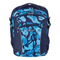 Rucsac ergonomic Ultimate, dimensiune 41x22x31, motiv CamoBlue, Herlitz