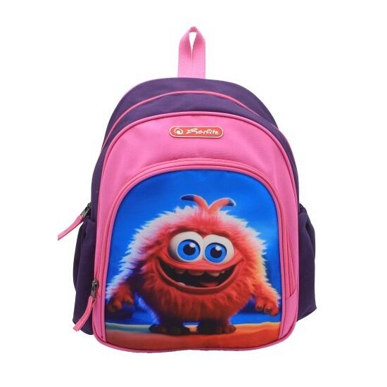 Rucsac Herlitz, Cool, dimensiune 31 x 20 x 12 cm, motiv Pink Monster