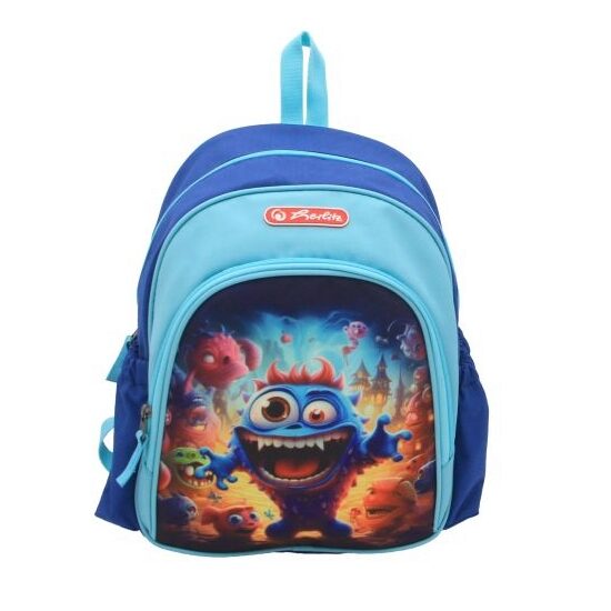 Rucsac Herlitz, Cool, dimensiune 31 x 20 x 12 cm, motiv Blue Monster