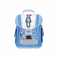 Ghiozdan Gorjus Santoro ergonomic, solid, catarama metalica, 25 L, aspect stralucitor, Where Am I