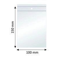 Pungi din polietilena Ziplock, 100 x 150 mm, 100 bucati/set