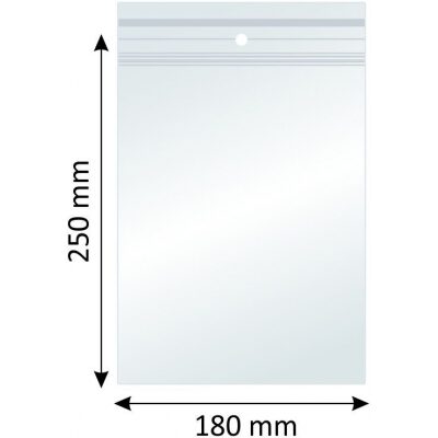 Pungi din polietilena Ziplock, 180 x 250mm, 100 bucati/se