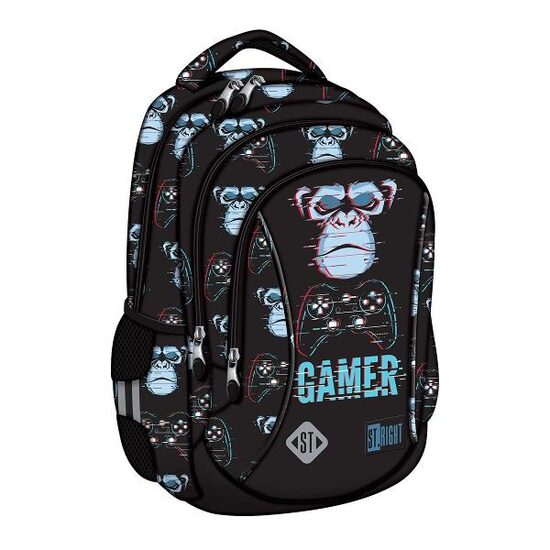 Ghiozdan BP26 ST Right Blue Gamer 3 compartimente 39x27x17 cm (1 buc/buc)