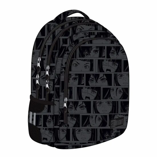 Ghiozdan BP57 ST Right Black Anime 4 compartimente 40x28x11 cm (1buc/buc)