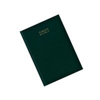 Agenda Datata saptamanala RO B5 128 Pagini, coperta buretata, culoare Verde, 2025