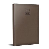 Agenda datata Tucson RO A5, 352 pagini, coperta buretata, culoare Maro Roscat 2025