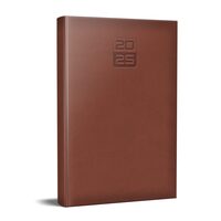 Agenda datata Tucson RO A5, 352 pagini, coperta buretata, culoare Maro 2025