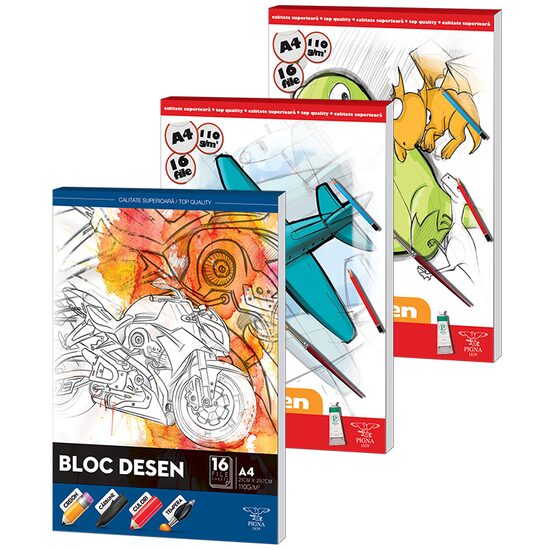 BLOC DESEN A4 110G 16 COLI PIGNA