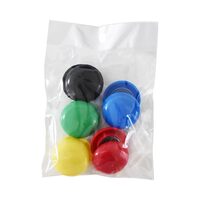 Magnet 30mm, 10 buc/pachet, Bluering 5 culori diferite