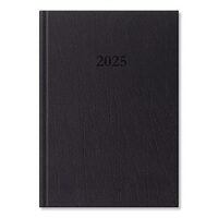 Agenda Period Standard B/5 saptamanala din piele ecologica neagra 2025