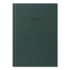 Agenda Period Standard B/5 saptamanala din piele ecologica verde 2025