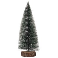 Decoratiune Craciun, bradut, verde cu var furi ninse 20cm