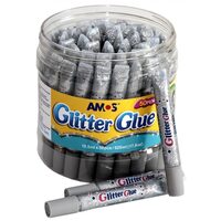 Lipici cu sclipici AMOS GCL10BK50, Argintiu