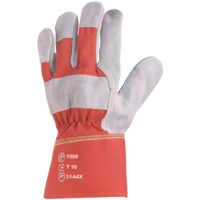 MANUSI DIN PIELE SPALȚ DE BOVINA, DE CULOARE GRI, REZISTENTA EUROSTRONG 155 NR-8