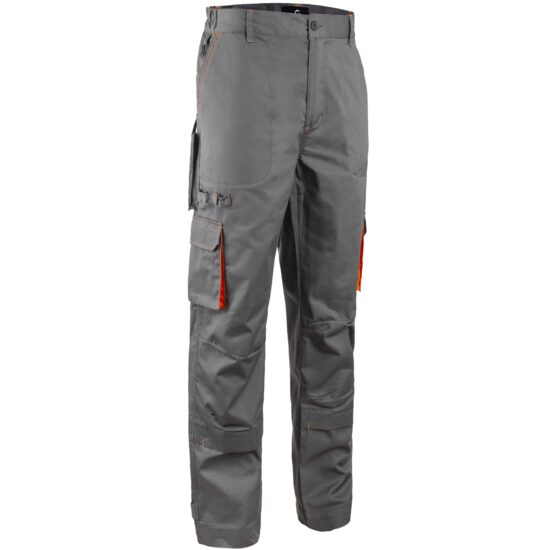 Pantaloni gri-portocaliu L PADDOCK
