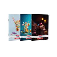 Caiet A4, 60File 70g/MP Dictando, colturi rotunjite motiv diferit