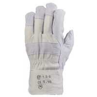 MANUSI DIN PIELE SPALȚ DE BOVINA, DE CULOARE GRI/DOSUL PALMEI EUROSTRONG 150 NR-10